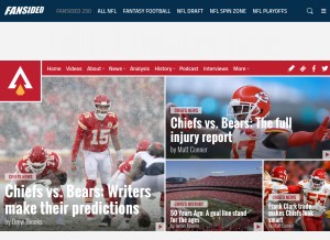 How arrowheadaddict.com looks like on a tablet such as an iPad.