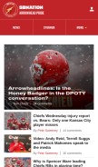 How arrowheadpride.com looks like on a mobile device such as an iPhone.