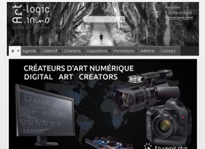How art-logic.info looks like on a tablet such as an iPad.