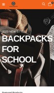 How artbackpacks.com looks like on a mobile device such as an iPhone.