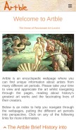 How artble.com looks like on a mobile device such as an iPhone.