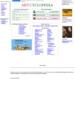 How artcyclopedia.com looks like on a mobile device such as an iPhone.
