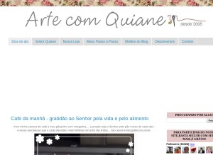 How artecomquiane.com looks like on a tablet such as an iPad.
