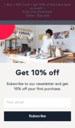 How artfinder.com looks like on a mobile device such as an iPhone.