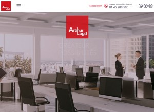 How arthur-loyd.com looks like on a tablet such as an iPad.