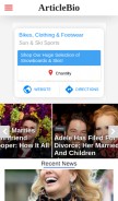 How articlebio.com looks like on a mobile device such as an iPhone.