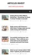 How articlesinvest.com looks like on a mobile device such as an iPhone.