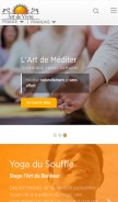How artofliving.org looks like on a mobile device such as an iPhone.