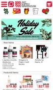 How artsupplywarehouse.com looks like on a mobile device such as an iPhone.