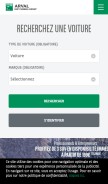 How arval.fr looks like on a mobile device such as an iPhone.