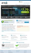 How arvixevps.com looks like on a mobile device such as an iPhone.