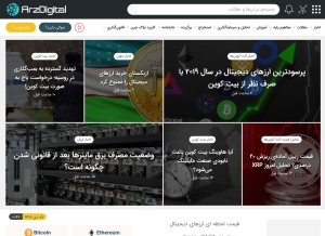 How arzdigital.com looks like on a tablet such as an iPad.