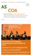 How as-coa.org looks like on a mobile device such as an iPhone.