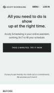 How as.me looks like on a mobile device such as an iPhone.