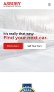 How asburyauto.com looks like on a mobile device such as an iPhone.