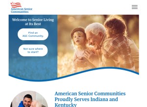 How ascseniorcare.com looks like on a tablet such as an iPad.