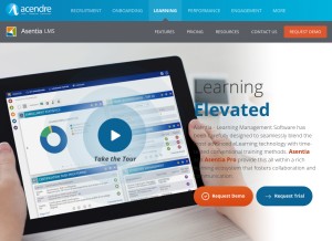 How asentialms.com looks like on a tablet such as an iPad.