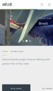 How ashurst.com looks like on a mobile device such as an iPhone.