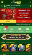 How asiabet118a.com looks like on a mobile device such as an iPhone.