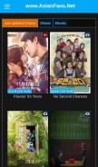 How asianfans.net looks like on a mobile device such as an iPhone.