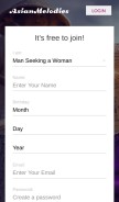 How asianmelodies.com looks like on a mobile device such as an iPhone.