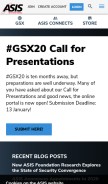 How asisonline.org looks like on a mobile device such as an iPhone.