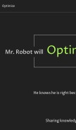 How askmrrobot.com looks like on a mobile device such as an iPhone.