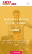 How asperbrothers.com looks like on a mobile device such as an iPhone.