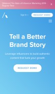 How aspireiq.com looks like on a mobile device such as an iPhone.