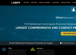 How aspireonline.com looks like on a tablet such as an iPad.
