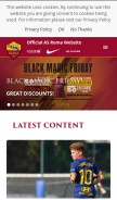 How asroma.com looks like on a mobile device such as an iPhone.
