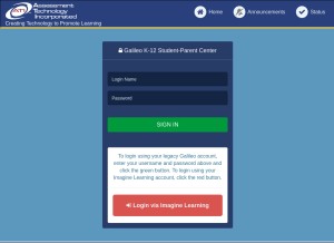 How assessmenttechnology.com looks like on a tablet such as an iPad.
