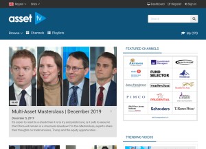 How asset.tv looks like on a tablet such as an iPad.