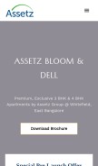 How assetzbloomanddell.co.in looks like on a mobile device such as an iPhone.