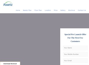 How assetzbloomanddell.co.in looks like on a tablet such as an iPad.