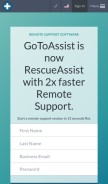 How assist.com looks like on a mobile device such as an iPhone.