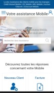 How assistance-mobile.com looks like on a mobile device such as an iPhone.