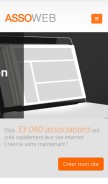 How asso-web.com looks like on a mobile device such as an iPhone.