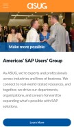 How asug.com looks like on a mobile device such as an iPhone.