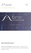 How atanar.net looks like on a mobile device such as an iPhone.