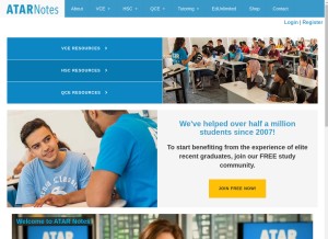 How atarnotes.com looks like on a tablet such as an iPad.