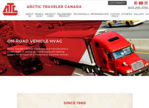 How atc.ca looks like on a tablet such as an iPad.