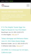How ateson.com looks like on a mobile device such as an iPhone.