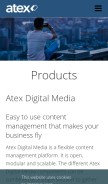 How atex.com looks like on a mobile device such as an iPhone.
