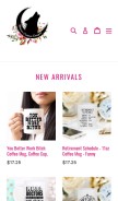 How athenosdesigns.com looks like on a mobile device such as an iPhone.
