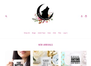 How athenosdesigns.com looks like on a tablet such as an iPad.