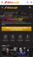 How athletic.tv looks like on a mobile device such as an iPhone.