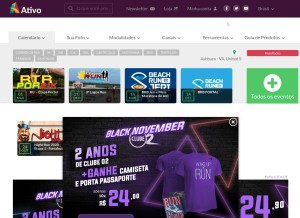 How ativo.com looks like on a tablet such as an iPad.