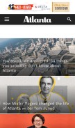 How atlantamagazine.com looks like on a mobile device such as an iPhone.