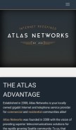 How atlasnetworks.us looks like on a mobile device such as an iPhone.